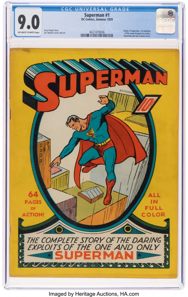 Sebuah komik Superman dari tahun 1939 akan dilelang dan harus dijual sebagai salah satu komik paling berharga yang pernah ada