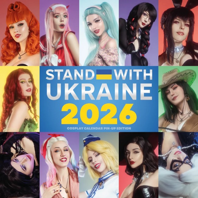 Anda dapat memulai tahun 2026 dengan mendukung Ukraina dengan kalender cosplay yang bagus