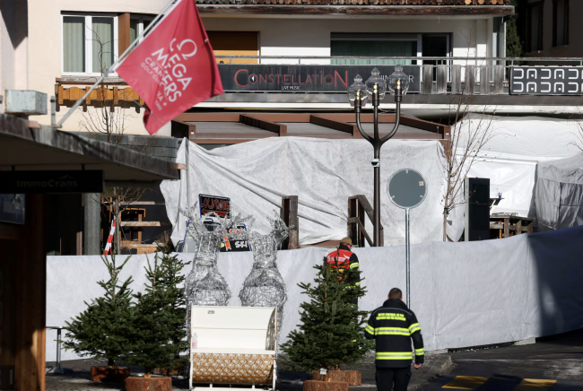 Sedikitnya 40 tewas dan 100 luka-luka dalam ledakan Malam Tahun Baru di bar resor ski Swiss