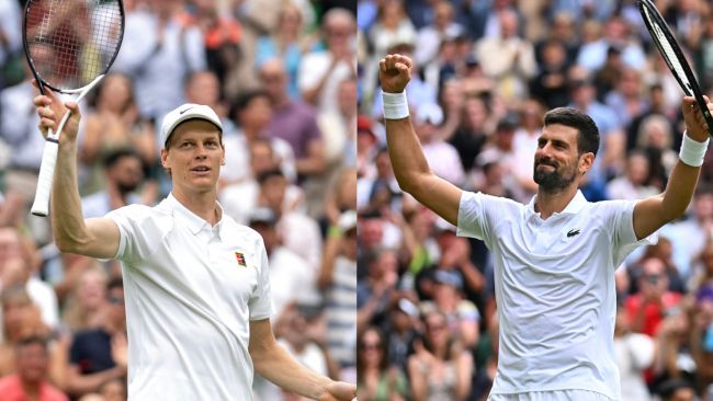 Bagaimana cara menonton Jannik Sinner vs. Novak Djokovic di Wimbledon, apakah Nole akan fit untuk semifinal?