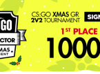 Menangkan 1000 Euro di turnamen CS:GO Natal kami