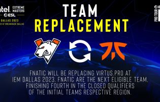 Fnatic akan menggantikan Virtus.pro di IEM Dallas 2023