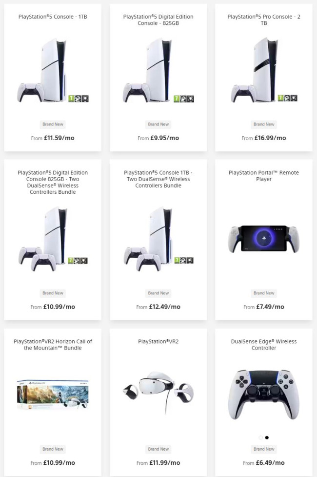 Sony meluncurkan paket sewa PS5 di Inggris mulai dari £9.95 per bulan