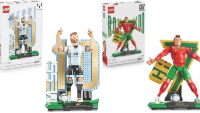 Leo Messi dan Cristiano Ronaldo digambarkan dalam patung LEGO: Gambar yang bocor dan detail pertama