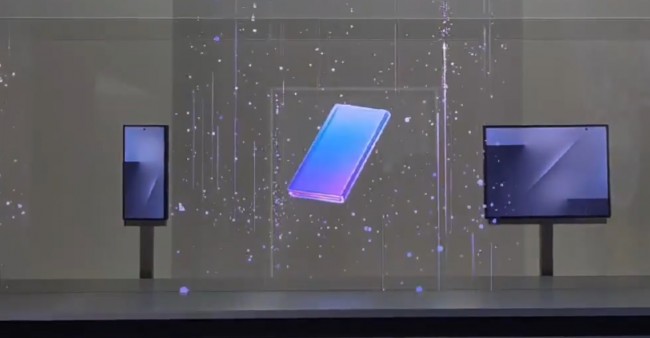 Tampilan pertama ponsel lipat tiga Samsung terungkap