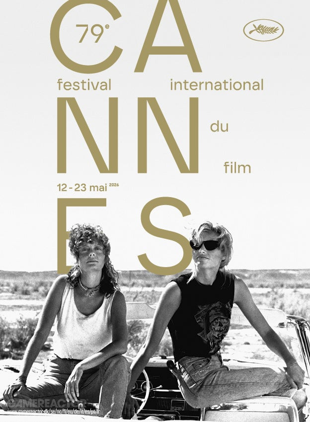 Festival Film Cannes memberi penghormatan kepada ulang tahun ke-35 pemutaran perdana Thelma & Louise di poster resmi untuk edisi 2026