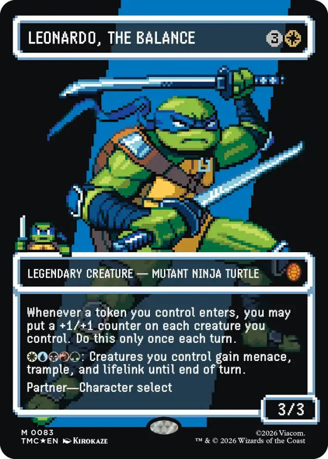 Koleksi Teenage Mutant Ninja Turtles Magic: The Gathering menampilkan kartu yang terinspirasi oleh game