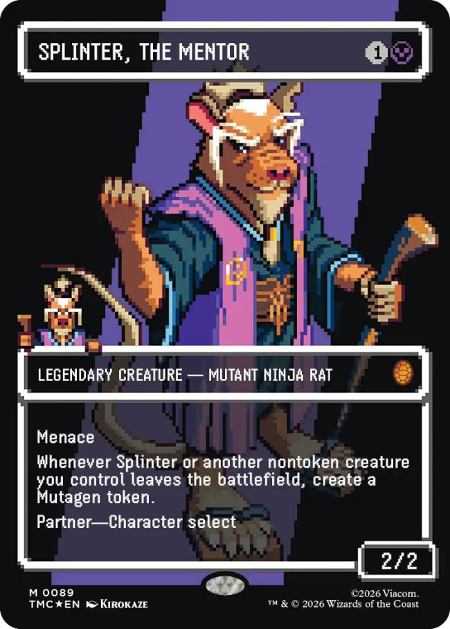 Koleksi Teenage Mutant Ninja Turtles Magic: The Gathering menampilkan kartu yang terinspirasi oleh game