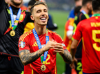 Atl&eacute;tico de Madrid mencapai kesepakatan untuk Alejandro Grimaldo, saat ini bersama Spanyol di Piala Dunia