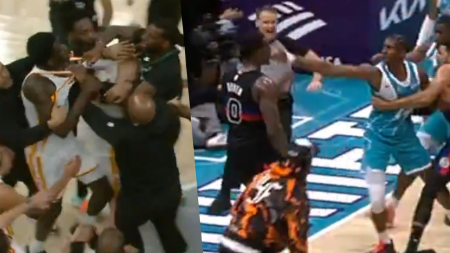 Dua perkelahian besar NBA dalam satu hari: Perkelahian antara Hornets dan Pistons berakhir dengan pertarungan tinju