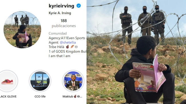 Bintang NBA Kyrie Irving mengubah gambar profil sebagai solidaritas dengan anak-anak Palestina yang diblokir untuk pergi ke sekolah