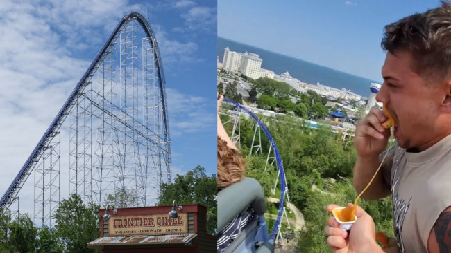 Pria yang makan nugget ayam selama roller coaster di Cedar Point telah dilarang dari Six Flags seumur hidup