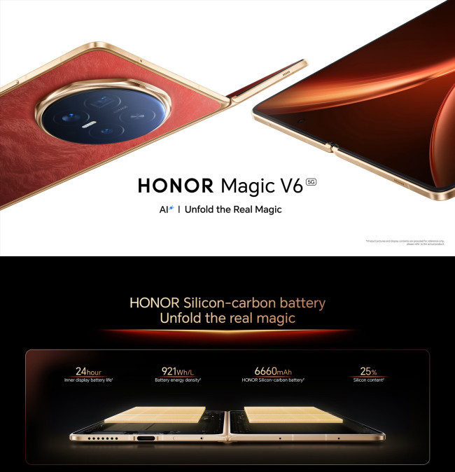 Honor meluncurkan baterai 6.600 mAh di ponsel lipat baru mereka