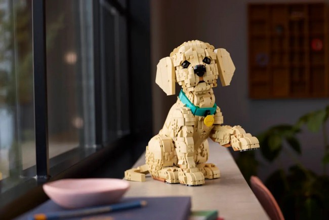 Lego mempersembahkan set Golden Retriever Puppy yang menggemaskan