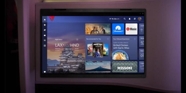 Delta améliorera son divertissement en vol avec des écrans 4K HDR QLED