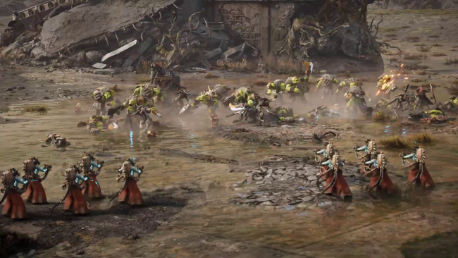 Warhammer 40,000: Dawn of War IV faksi bermain catur sementara Ad Mech bermain catur di trailer baru