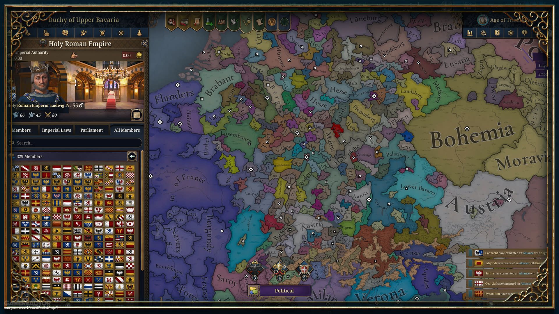 Europa Universalis v直接レビュー：Heaven Painter Map Preview