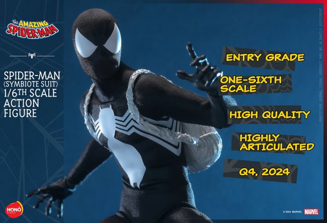 Hot Toys memperkenalkan sosok Spider-Man baru dengan symbiote