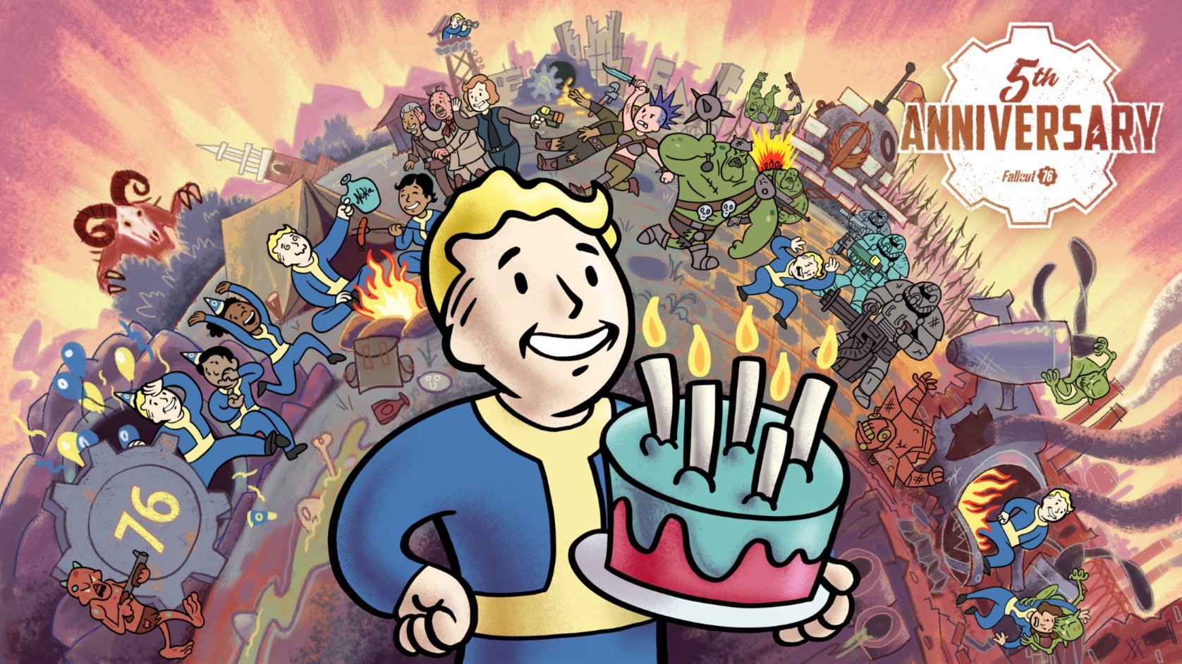 Fallout 76 merayakan hari jadinya yang kelima dengan barang dan acara ...