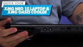 Laptop XMG Neo 15 & Pendingin Oasis XMG - Lihat Cepat