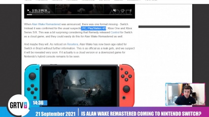 GRTV News - Apakah Alan Wake Remastered menuju Nintendo Switch?