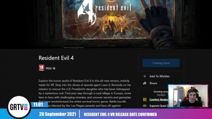 GRTV News - Resident Evil 4 VR release date confirmed